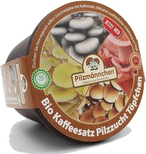 Bio Limonenseitling Kaffeesatz Töpfchen - Pilze selber züchten von Pilzmännchen