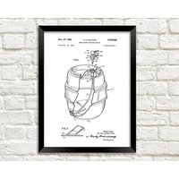 Bierfass Patentdruck Real Ale Trinker Pub Blueprint Art von PimlicoPrints