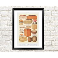 Käse Druck Mrs Beeton Es Book Of Household Management Food Illustration Poster von PimlicoPrints