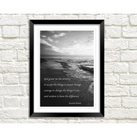 Serenity Prayer Kunstdruck Reinhold Niebuhr Weisheitsvers von PimlicoPrints