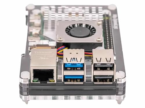 Pibow Coupé Gehäuse für Raspberry Pi 5, Ninja von Pimoroni