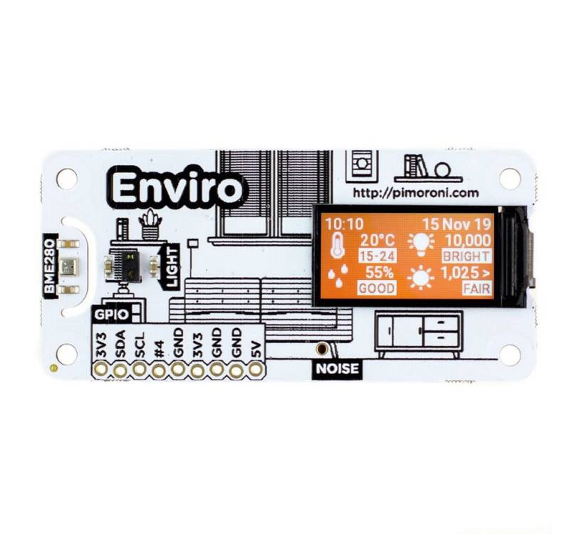 Pimoroni Sensor Enviro pHAT für Raspberry Pi von Pimoroni