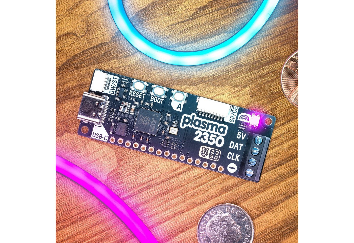 Pimoroni Sensor Pimoroni Plasma 2350 Board für adressierbare LEDs, RP2350A, 150MHz Pimoroni Sensor Pimoroni Plasma 2350 Board für adressierbare LEDs, RP2350A, 150MHz von Pimoroni