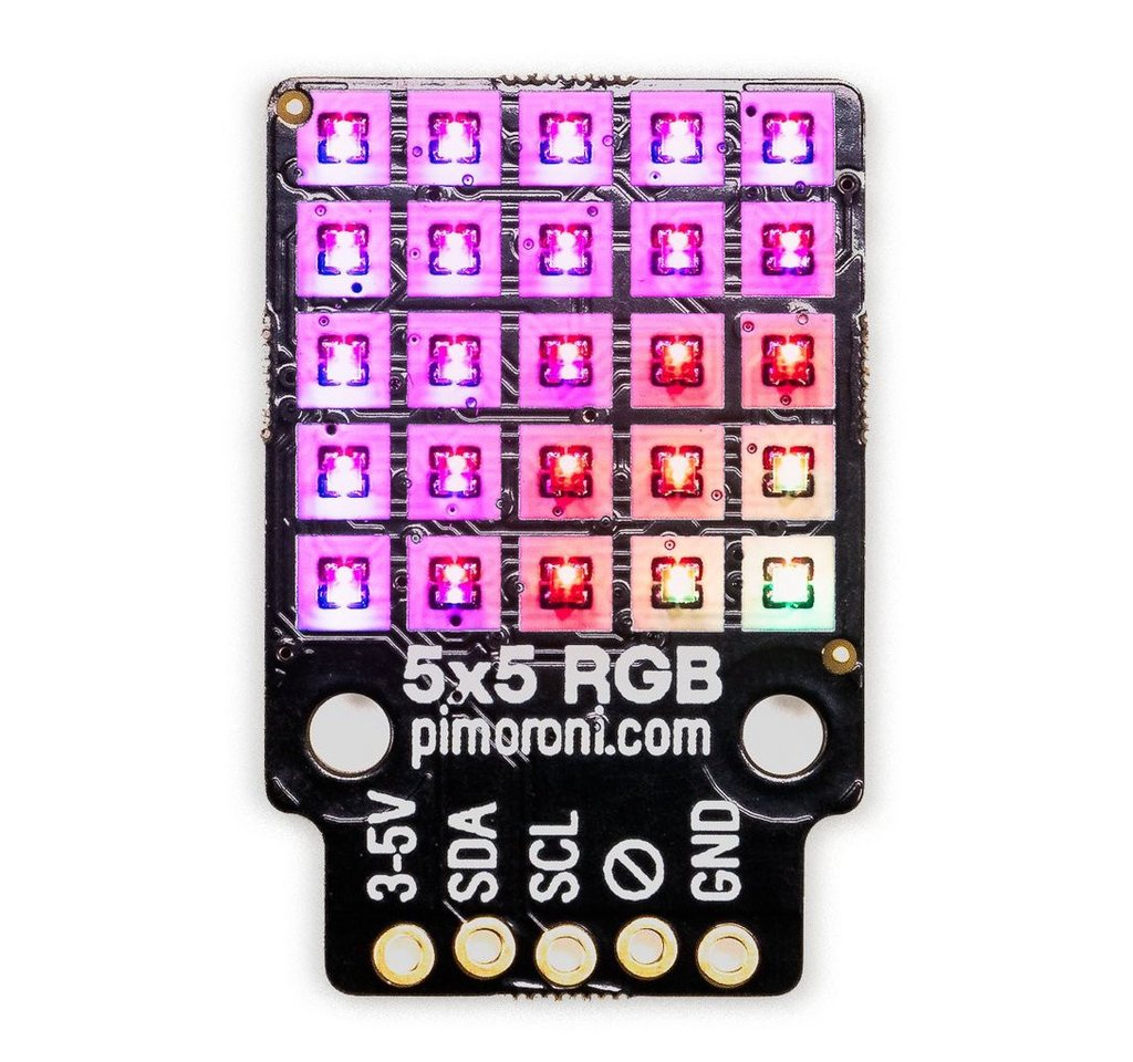 Pimoroni Smarte LED-Leuchte 5x5 RGB Matrix Breakout Pimoroni Smarte LED-Leuchte 5x5 RGB Matrix Breakout von Pimoroni