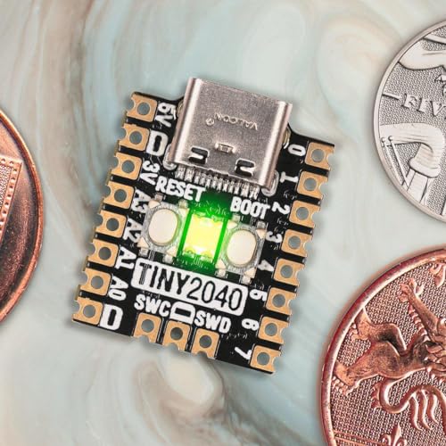 Pimoroni Tiny 2040, RP2040 Mikrocontroller-Board, 8MB Flash, mit Headern Pimoroni Tiny 2040, RP2040 Mikrocontroller-Board, 8MB Flash, mit Headern von Pimoroni