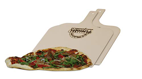 2xPimotti Pizzaschaufel/Brotschaufel/Flammkuchenbrett aus naturbelassenem Sperrholz für Pizzastein von Pimotti