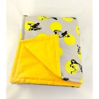 Hundedecke "Bully" Gelb/Grau Schlafplatz Tierdecke Kuscheldecke Hund Gepolstert Mit Volumenvlies Pink Grün von PimpyourWorld
