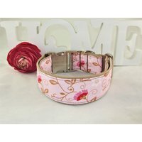 Hundehalsband "Rosalie" Halsband Klickverschluss Verstellbar Kunststoffverschluss, Metallverschluss Oder Zugstopp Breit Nylonhalsband von PimpyourWorld
