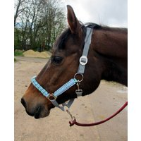 Pferdehalfter "Ice Blue" Stallhalfter Reithalfter Halfter Geflochten Flechthalfter Aus Paracord Schwarz Weiß Größe Shetty Pony Vollblut Cob Pferdehalfter "Ice Blue" Stallhalfter Reithalfter Halfter Geflochten Flechthalfter Aus Paracord Schwarz Weiß Größe Shetty Pony Vollblut Cob von PimpyourWorld