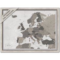 Europa Landkarte, Gerahmte Europakarte Mit Pins, Detaillierte Europakarte, Landkarte Europa, Moderne Pinnwandkarte in Neutralen Farben Europa Landkarte, Gerahmte Europakarte Mit Pins, Detaillierte Europakarte, Landkarte Europa, Moderne Pinnwandkarte in Neutralen Farben von PinAdventureMap