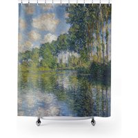 Monet Duschvorhang, Kunst Claude Monet, Dekor, Baum Natur Badezimmer, Vintage Badezimmer von PinePrintCo