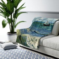 Ozean-Decke, Segelboot-Decke, Van Gogh-Decke, Ozeanmalerei, Stranddecke, Ozean-Van Gogh, Gogh-Malerei, Ozean-Geschenk von PinePrintCo