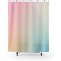 Regenbogen Duschvorhang, Pastell Badezimmer, Ombre, Bunte Dusche, Rosa Dekor von PinePrintCo