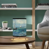 Segelboot Lampe, Ozean Van Gogh Dekor, Vincent Gogh, Kunst Wohndekor, Kunst, Malerei von PinePrintCo