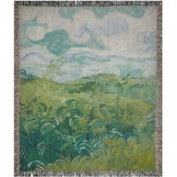 Van Gogh Decke, Boho Gewebte Malerei Kunst Vincent Gogh, Landschafts Wandteppich von PinePrintCo