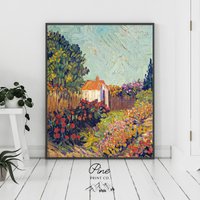 Van Gogh Druck, Vincent Gogh, Malerei, Ölgemälde Natur, Blumenmalerei, Landschaftsmalerei, Landschaft von PinePrintCo