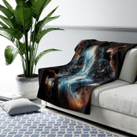 Weltraum Decke, Galaxy Schwarze Weltraum, Nasa Geschenk, Space Decor, Nebelfleck Galaxy, Sherpa Fleece Decke von PinePrintCo