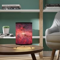 Weltraum Lampe, Rote Galaxie Foto, Milchstraße, Nasa Dekor, Geschenk, Weltraum, Rotes Raum Astronomie Geschenk von PinePrintCo