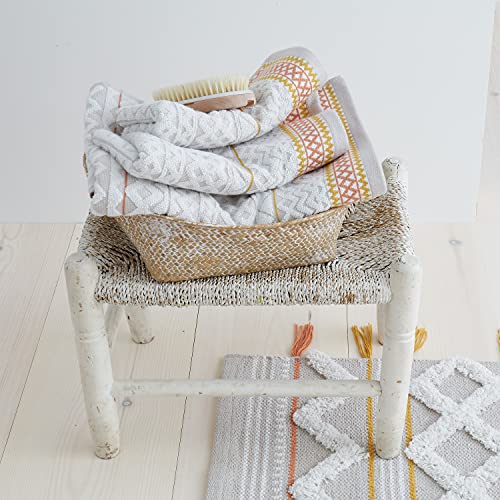 Pineapple Elephant Diamond Jacquard Baumwolle Handtuch Natur von Pineapple Elephant