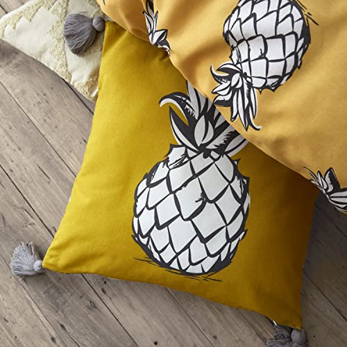 Pineapple Elephant Tupi Kissen mit Ananas-Motiv, gefüllt, 45 x 45 cm von Pineapple Elephant