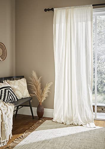 Pineapple Elephant Zofia Broderie Anglaise Panel Slot Top Voile 55x48 Natur von Pineapple Elephant