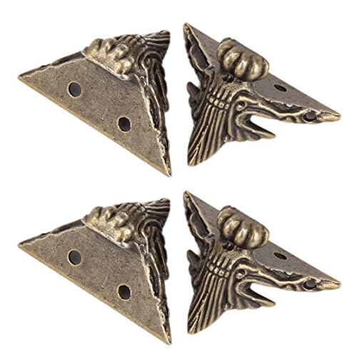 Bein Ecke Beschützer Zinklegierung Holz Schmuckschachtel Füße Dekorative Box Füße 4pcs Möbel Hardware11 von Pineeseatile