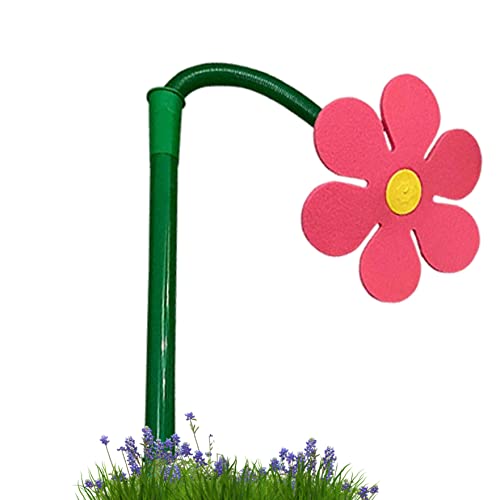 Blumensprinkler für große Flächen süße Gartensprinkler tanzende Blumensprinkler mit Wasserrohr -Saiten -Playin Red Sprinkler von Pineeseatile