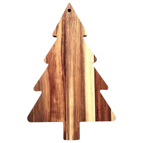 Holzschneidebrett 9.5x15 '' Weihnachtsbaum dekoratives Schneidebrett hängen dickes Dekor kreative Weihnachtsküchen -Werkzeug für Lebensmittel, Dekor von Pineeseatile