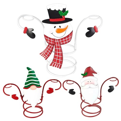 Pineeseatile 3pcs Weinglashalter, Weihnachtsglasweinflaschen Halter verfügt von Pineeseatile