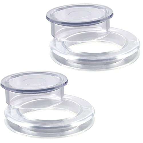 Pineeseatile Dach Loch Ringstecker Set Patio Tisch Regenschirm Silikonringkappe Abdeckung für Gartengeschäft durchscheinende 2pcs, Lochkappe von Pineeseatile