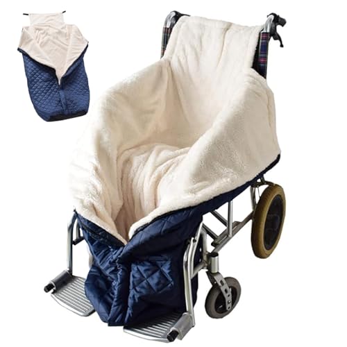 Pineeseatile Rollstuhldecke Erwachsene Rollstuhldecke Erwachsener wasserdichtes Winterrollstuhl gemütlich mit Fleece ausgekleidet und Reißverschluss universeller Pass von Pineeseatile