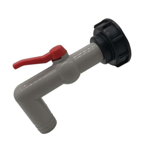 Pineeseatile Wassertankstecker, IBC -Tankadapter -Wasserauslass Ablauf 90 Grad verlängerte Ventilanschläge Teile Zubehör von Pineeseatile