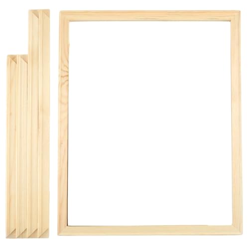 Rahmen für Leinwandmalerei, Leinwand Rahmen 16x20 Zoll Holz, leicht zu montieren 4 rechteckige Streifen, DIY -Bahnrahmen für Ölmalerei, Fotos und Wandkunst Rahmen für Leinwandmalerei, Leinwand Rahmen 16x20 Zoll Holz, leicht zu montieren 4 rechteckige Streifen, DIY -Bahnrahmen für Ölmalerei, Fotos und Wandkunst von Pineeseatile
