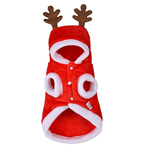 Weihnachtstierkleidung Hund Kostüm Weihnachts -Hirsch Kopfbedeckung für Haustierkatze Accessoires (en), Weihnachtshundkleidung von Pineeseatile
