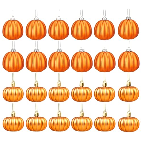 Pinenjoy 24 orangefarbene Kürbis-Hängeornamente, 5,1 cm, Mini-Kürbis-Kugel, Herbsternte-Dekoration für Heimwerker, Basteln, Thanksgiving, Halloween, Weihnachtsbaum, Herbst, Party, Tisch Pinenjoy 24 orangefarbene Kürbis-Hängeornamente, 5,1 cm, Mini-Kürbis-Kugel, Herbsternte-Dekoration für Heimwerker, Basteln, Thanksgiving, Halloween, Weihnachtsbaum, Herbst, Party, Tisch von Pinenjoy
