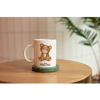 Personalisierte Bären Tasse Mit Namen, Personalisierbare Tasse, Kindertasse Bär, Namenstasse von Pingoala