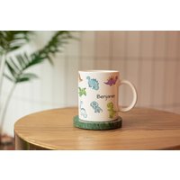 Personalisierte Dino Tasse Mit Namen, Personalisierbare Tasse, Kindertasse Dinosaurier, Namenstasse, Dinotasse, Dinosaurier von Pingoala