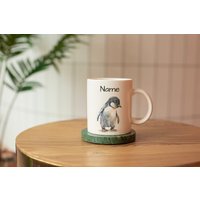 Personalisierte Pinguin Tasse Mit Namen, Personalisierbare Tasse, Kindertasse Pinguin, Namenstasse von Pingoala