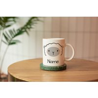 Personalisierte Schaf Tasse Mit Namen, Personalisierbare Tasse, Kindertasse Schaf, Namenstasse von Pingoala