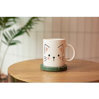 Tasse Katze Aus Keramik, Katzentasse - Süßes Geschenk Für Katzenliebhaber Oder Katzenmamas von Pingoala