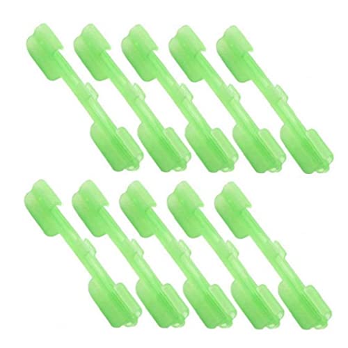 10 Stücke Abs Night Fishing Float Spitze Licht Halter Leuchtetechnik Angelgerät Zubehör Lure Lichtstock Clip Kartenhalter von PiniceCore