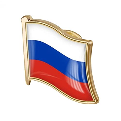 1pc Russische Flagge Pin-Abzeichen Metall-Revers-brosche Russe Flagge Abzeichen Neuheit Zubehör von PiniceCore