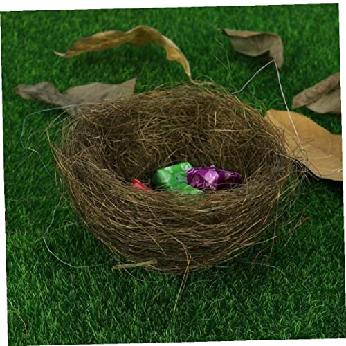 3 Stücke Künstliches Nest Ostern Mini Farbig Faden Vogelnester Für Süßigkeiteneier (zufällige Farbe) von PiniceCore