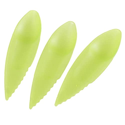 3 Stücke Kunststoff Slicer Kiwi Obstlöffel Splitter Küchenzubehör Zufällige Farbe von PiniceCore