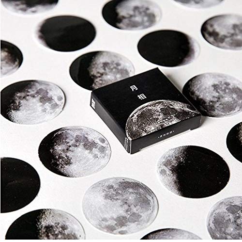 45 PC/Kasten Mond-Art-Mini Papier Dekoration DIY Scrapbook Notebook Album-Siegel-Aufkleber Briefpapier Kawaii Büro Schulbedarf von PiniceCore