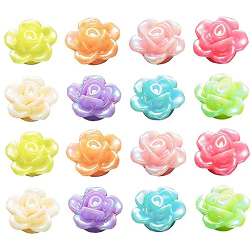 600 Stücke Harz Rose Perlen Schillern Sortiert Lose Perlen Acryl Pastell Perlen Charme Für Diy Handwerk Schmuck Make von PiniceCore