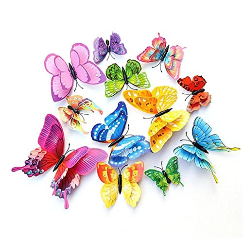 PiniceCore 12 Stücke Schmetterlinge Kühlschrankmagnete Wand Wohnkultur Multicolor Doppelschicht Aufkleber Für Dekoration Auf Dem Wohnzimmer PiniceCore 12 Stücke Schmetterlinge Kühlschrankmagnete Wand Wohnkultur Multicolor Doppelschicht Aufkleber Für Dekoration Auf Dem Wohnzimmer von PiniceCore