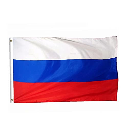 PiniceCore 35.4x59 Zoll Große Flagge Große Russland Flagge Banner Polyester Gedruckt Russland Nationalflagge Messing-ösen von PiniceCore