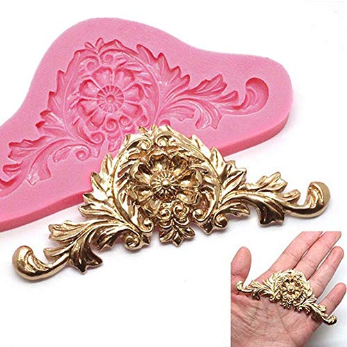 PiniceCore 3D Barock Crown Sugar Fondant Schokoladen-Silikon-Kuchen-Form-Werkzeuge verziert Küchen-Backen-Gebäck-Dekor von PiniceCore