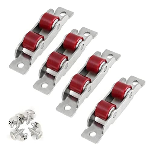 PiniceCore 4 Stücke Glastür Gleitwalzen Edelstahl 80 Typfenster Silent Nylon Riemenscheibe Slot Rad Schiebetüren PiniceCore 4 Stücke Glastür Gleitwalzen Edelstahl 80 Typfenster Silent Nylon Riemenscheibe Slot Rad Schiebetüren von PiniceCore